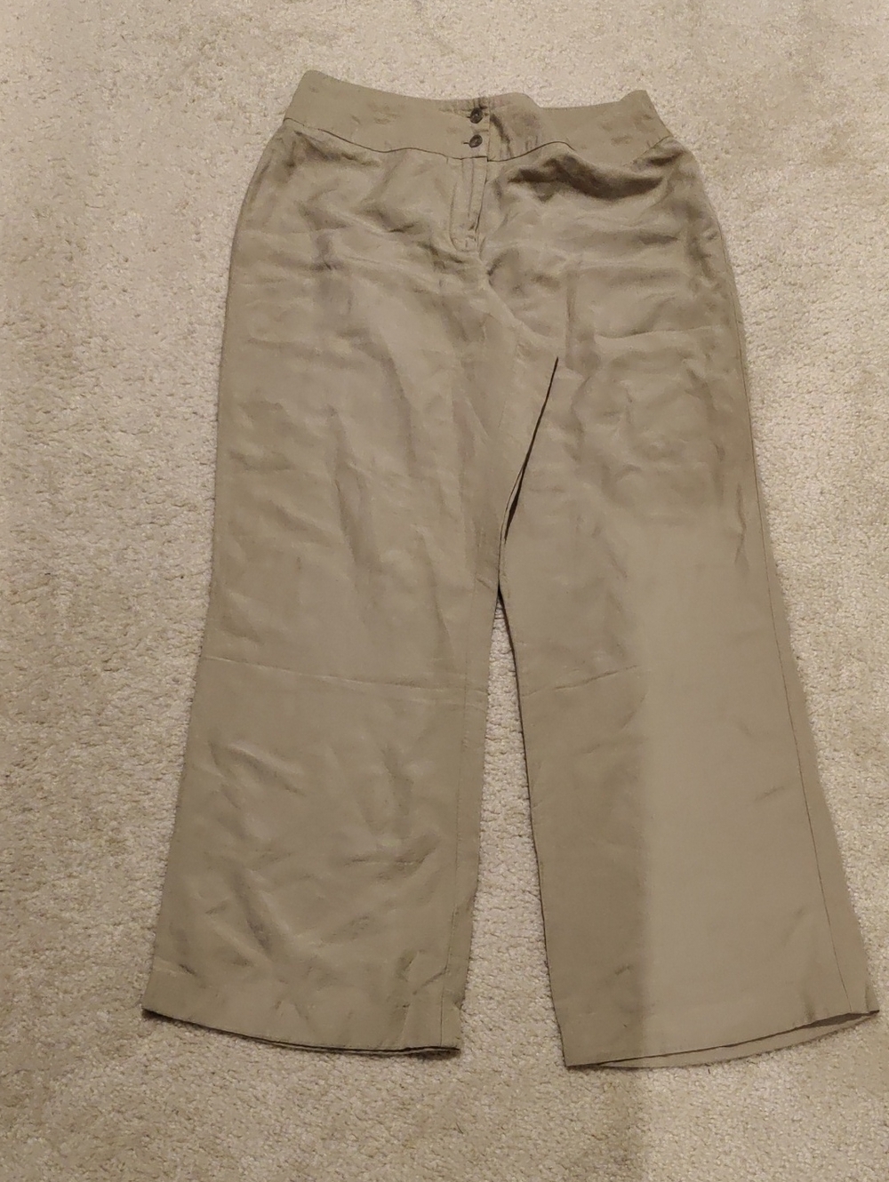 East 5th Wide Leg Women's Pants Taupe Y2K Cottagecore Retro Vintage Aesthetic